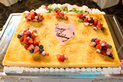 シンプル・ウェディングケーキ:(ウエディングケーキ:生ケーキ,クラシック・シンプル,ベリー,１段,スクエア)